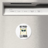 No-Prob-Llama Funny Cool Llama Pun Magneet (Insitu (Vaatwasser))