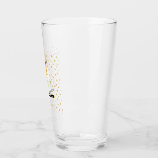 No-Prob-Llama Funny Cute Llama met sterren Glas (Links)