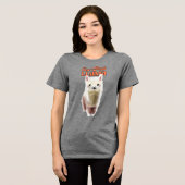No-Prob Schattigee Llama Tri-Blend Shirt (Voorkant volledig)