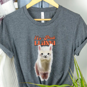 No-Prob Schattigee Llama Tri-Blend Shirt