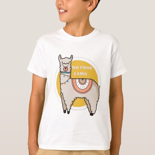 No problem llama t-shirt (Voorkant)