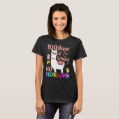 No Probllama 100 Days Of School LLama Teachers Tsh T-shirt (Voorkant volledig)