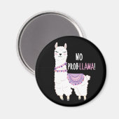 No Probllama Llama Magneet (Voorkant / Achterkant)