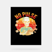 No Pulse Skeleton Nurse Funny Médicale Halloween P (Recto)