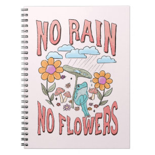 No Rain No Flower - Inspirerend Bloemen Notitieboek