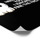 No Repeat Yourself I Ignored You Funny Cat Saying  Poster (Hoek)