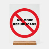 NO Repugs Acryl Bord (Voorkant)