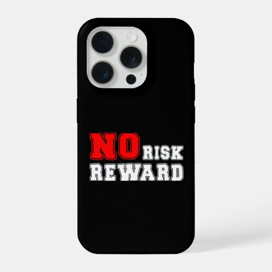 No Risk No Reward Motivational Quote Design (Verso)