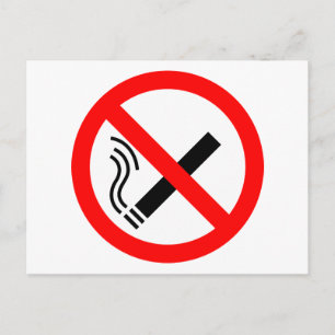 NO Roking Sign - Brits signaal Briefkaart