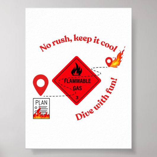 No Rush Keep It Cool Trucker Poster (Voorkant)