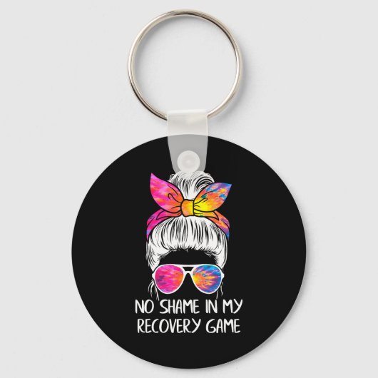 No Shame In My Recovery Game Sobriety Aa Na Anni Sleutelhanger (Voorkant)