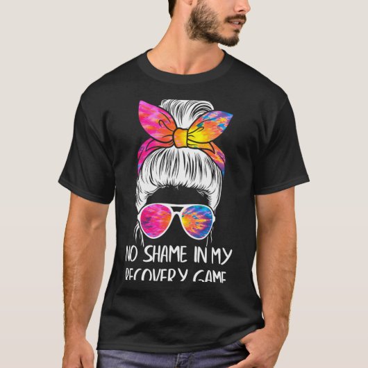 No Shame In My Recovery Game Sobriety Aa Na Anni T-shirt (Voorkant)