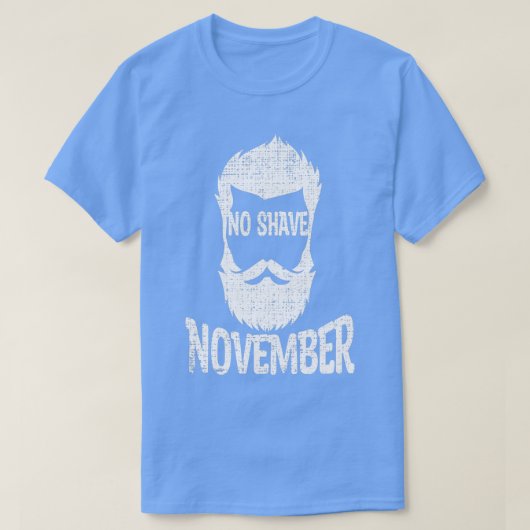 No Shave November Shebben Bart Bartwuchs 3 T-shirt (Design voorkant)