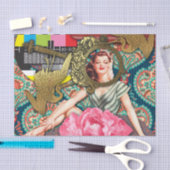 No-Signal - Cheeky Lady Digital Collage Tissuepapier (Craft)