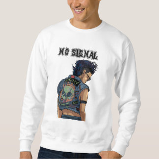 NO SIGNAL Glitch Minimalist Streetwear Trui