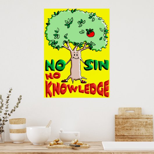 No Sin No Knowledge Poster (Cuisine)