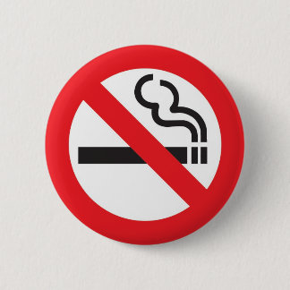 No smoking badge m ronde button 5,7 cm