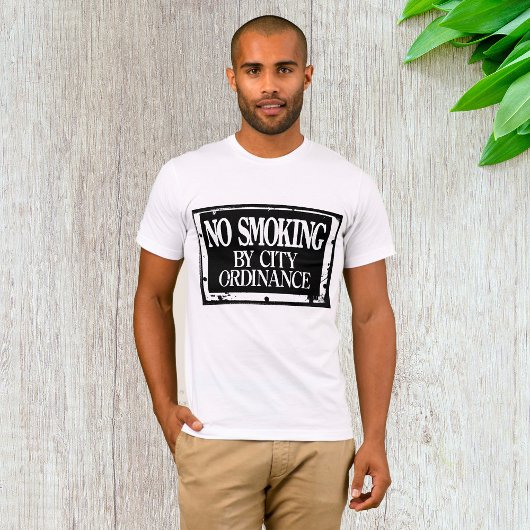 No Smoking By City Ordinance Mens T-Shirt