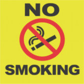 No Smoking Custom-Cut Vinyl Sticker (Devant)