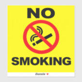 No Smoking Custom-Cut Vinyl Sticker (Feuille)