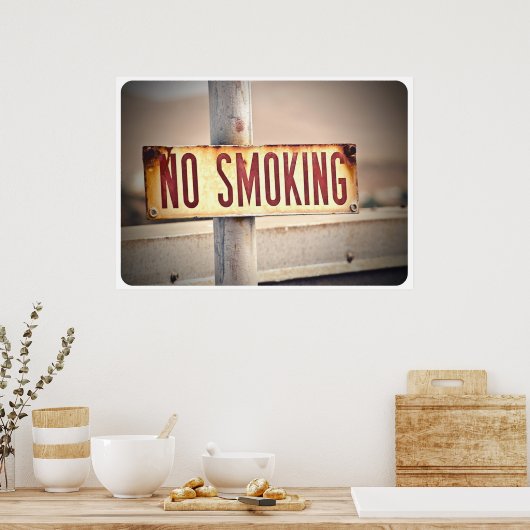 No Smoking Poster (Cuisine)