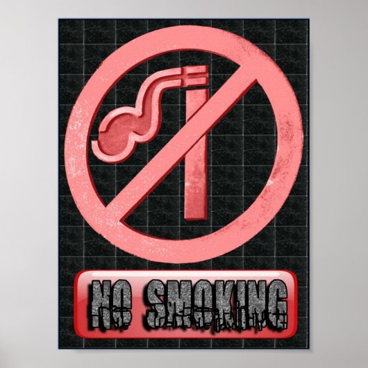 No Smoking Sign Poster par Restaurant Fournitures (Devant)