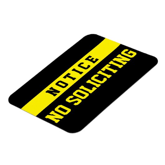 No Soliciting [Magnet] Magneet (Linkerzijde)