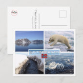NO Spitsbergen - Svalbard - Fjord - Polar Beer - Briefkaart (Voorkant / Achterkant)