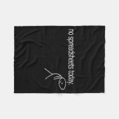 No Spreadsheets Today Accounting Spreadsheets Acco Fleece Deken (Voorkant (Horizontaal))