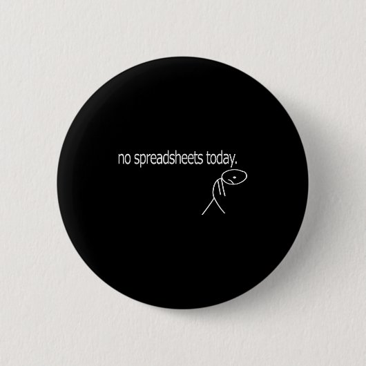 No Spreadsheets Today Accounting Spreadsheets Acco Ronde Button 5,7 Cm (Voorkant)