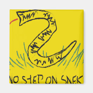 No Step On Snek Gadsden Flag Magneet