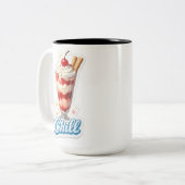 No strawberry parfait two tone coffee mug (Devant gauche)