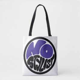 NO STYLIST dubbel purp embleem Tote Draagtas