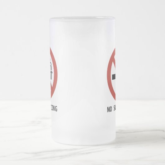 No Subducting Logo Frosted Mug (Centre)