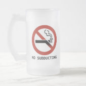 No Subducting Logo Frosted Mug (Gauche)