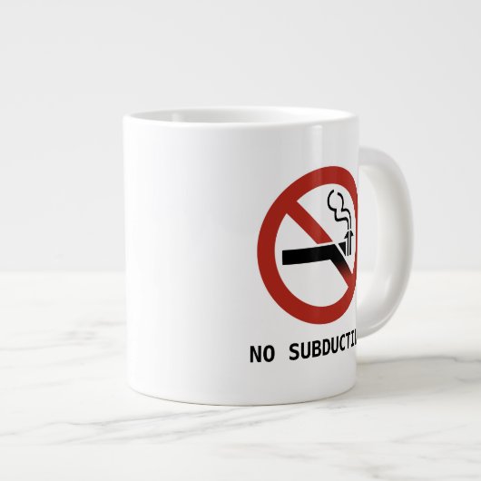 No Subducting Logo Jumbo Mug (Devant droit)