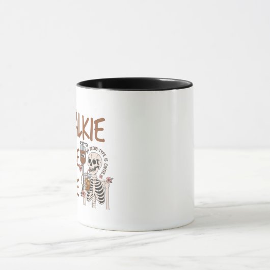 No Talkie Before Coffee funny cat lover gift Mok (Midden)