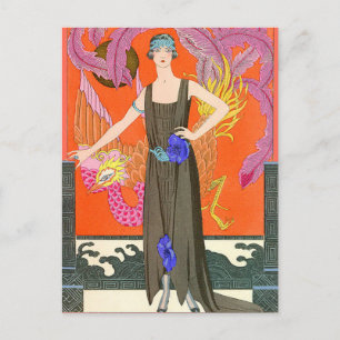 No Thank You beroemd gemaakt door George Barbier Briefkaart