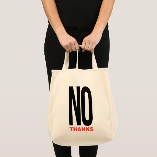No Thanks Tote Bag (Voorkant (product))