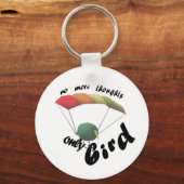 no thoughts only bird sleutelhanger (Voorkant)