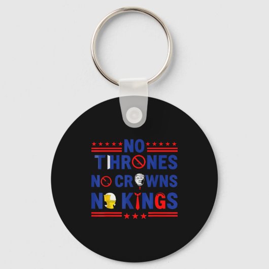 No Thrones No Crowns No Kings  Sleutelhanger (Voorkant)