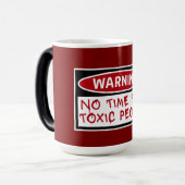 No Time Toxic People Boundaries Self Care Quote Magische Mok (Voorkant links)