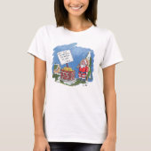 No To Santa vrouwen wit T-shirt (Voorkant)