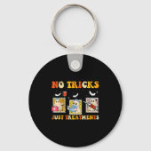 No Tricks Just S Funny Halloween Ghost Nursing Sleutelhanger (Voorkant)