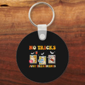 No Tricks Just S Funny Halloween Ghost Nursing Sleutelhanger (Voorkant)