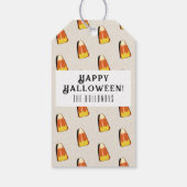 No Tricks Just Treats Halloween Gift Bag Label Cadeaulabel (Achterkant)