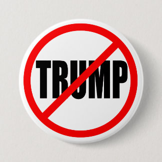 "NO TRUMP" 3-inch Ronde Button 7,6 Cm