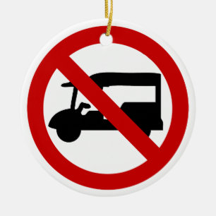 NO Tuk TAXI ⚠ Thai Road Sign ⚠ Keramisch Ornament