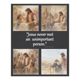 No unimportant person perfect poster