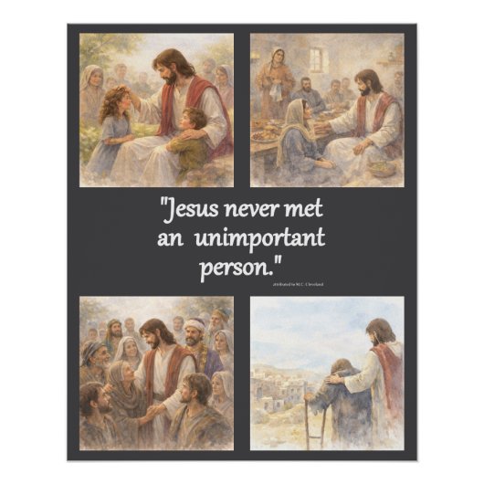 No unimportant person perfect poster (Voorkant)